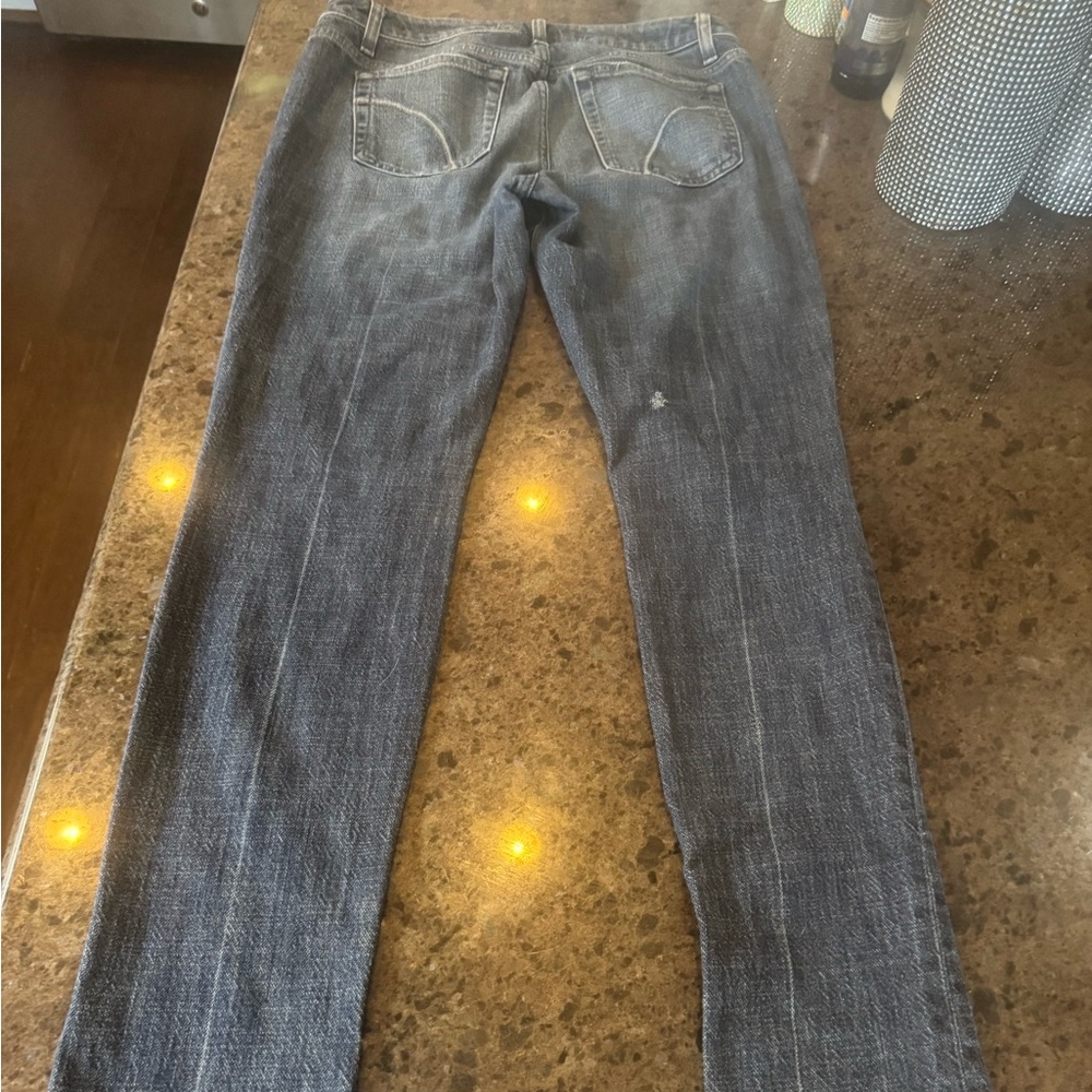 Joe's Jeans Dark Blue Washed Straight Leg Jeans